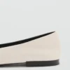 Ballerines en cuir avec nœud