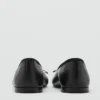 Ballerines en cuir avec nœud