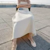 Ballerines en cuir à lanières croisées