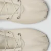 Ballerines en cuir à lanières croisées