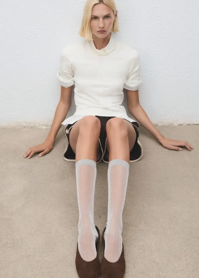 Ballerines en cuir suédé