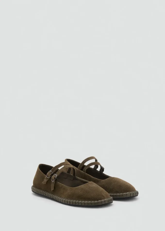 Ballerines en daim