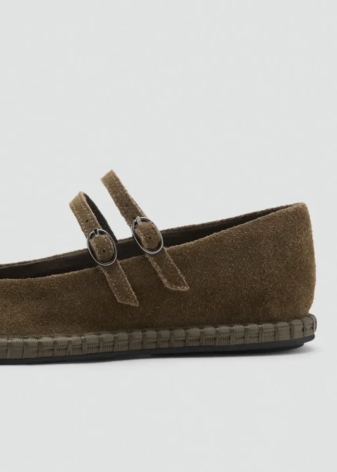 Ballerines en daim