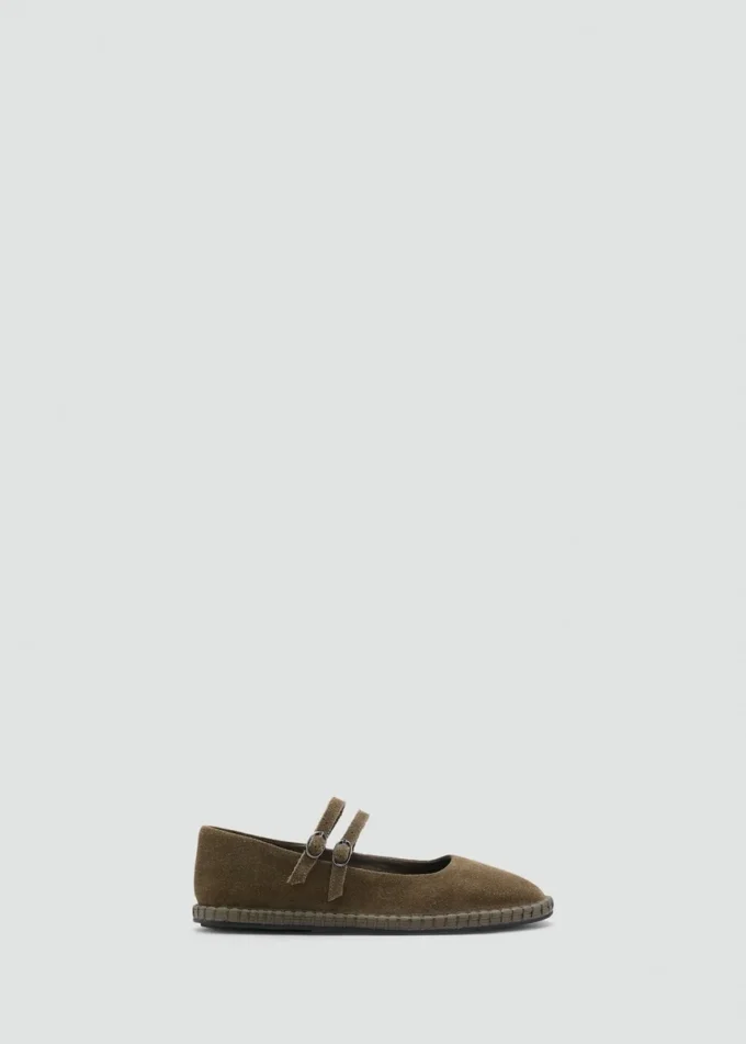 Ballerines en daim