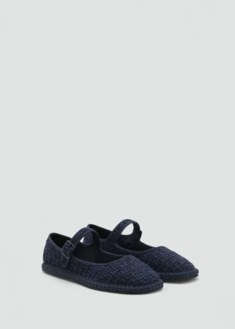 Ballerines en tweed