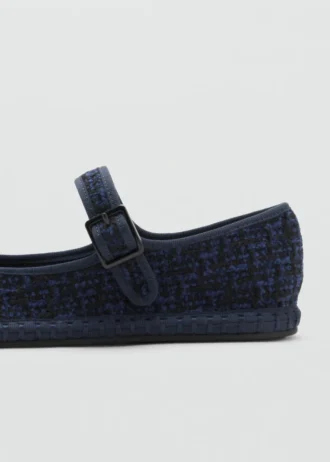 Ballerines en tweed