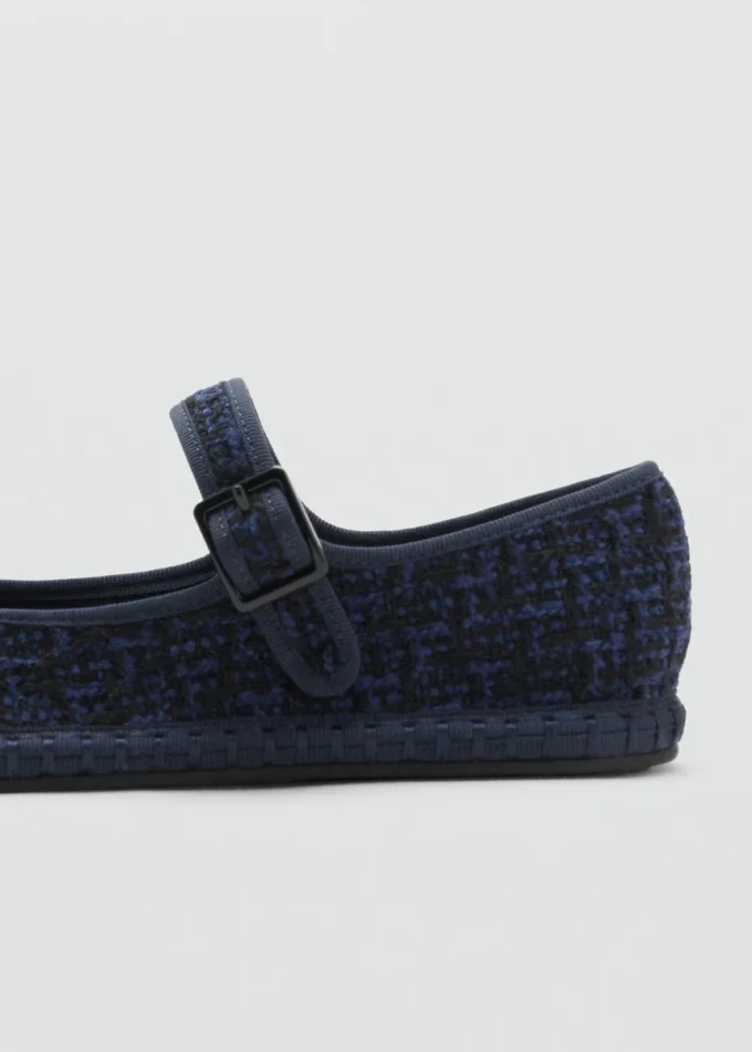 Ballerines en tweed