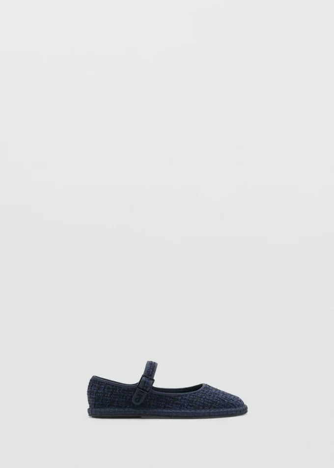 Ballerines en tweed