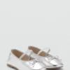 Ballerines métalliques avec nœud Ballerines métalliques avec nœud