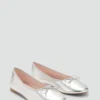 Ballerines métalliques avec nœud