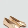 Ballerines métalliques avec nœud Ballerines métalliques avec nœud