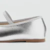 Ballerines métalliques avec nœud Ballerines métalliques avec nœud
