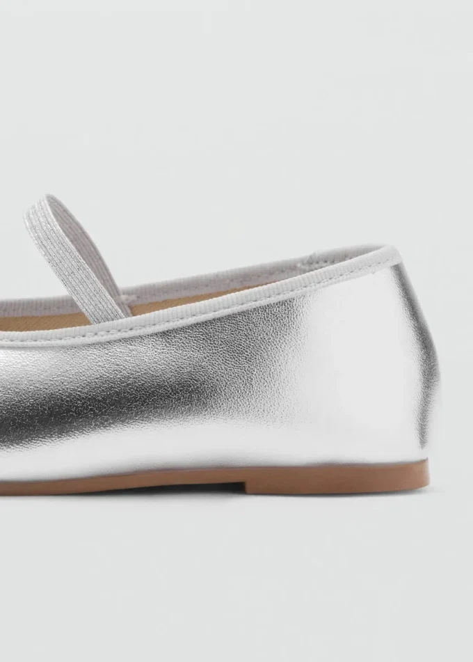 Ballerines métalliques avec nœud Ballerines métalliques avec nœud