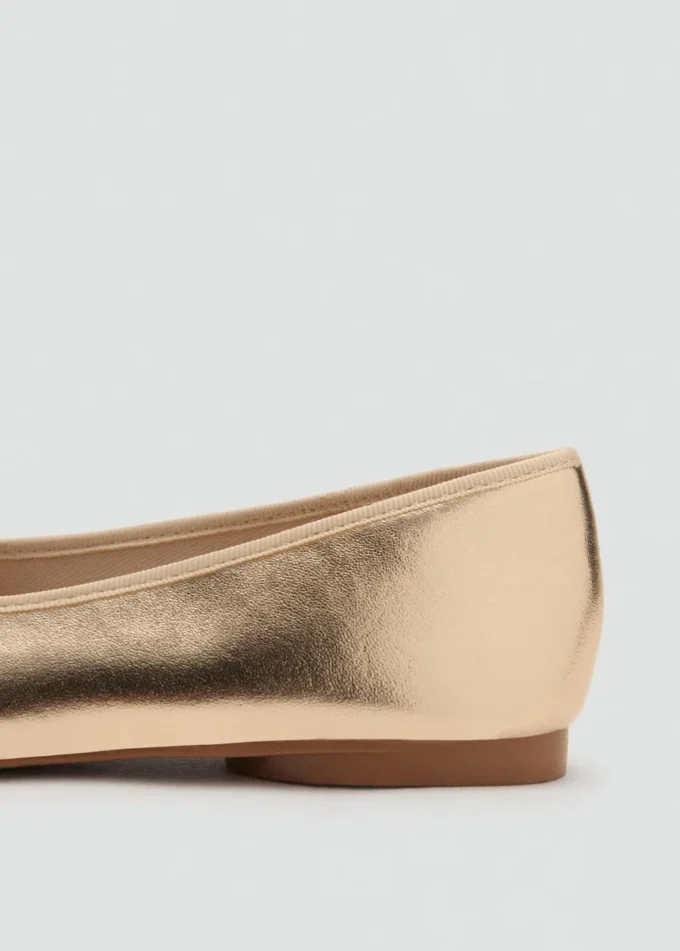 Ballerines métalliques avec nœud Ballerines métalliques avec nœud