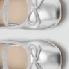 Ballerines métalliques avec nœud Ballerines métalliques avec nœud
