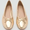 Ballerines métalliques avec nœud Ballerines métalliques avec nœud