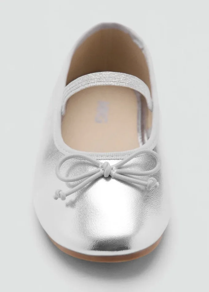 Ballerines métalliques avec nœud Ballerines métalliques avec nœud