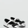 Ballerines métalliques à nœud Ballerines métalliques à nœud