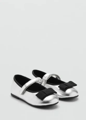 Ballerines métalliques à nœud