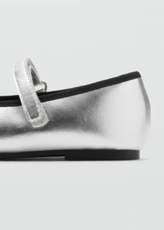 Ballerines métalliques à nœud