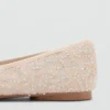 Ballerines à paillettes avec nœud