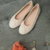 Ballerines à paillettes avec nœud