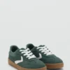 Baskets en cuir combinées