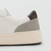 Baskets en cuir combinées