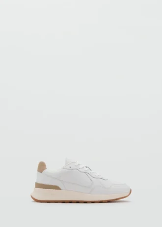 Baskets mixtes en cuir