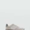 Baskets mixtes en cuir