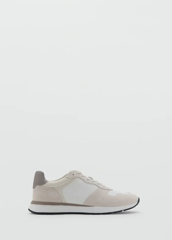 Baskets mixtes en cuir