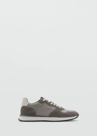 Baskets mixtes en cuir