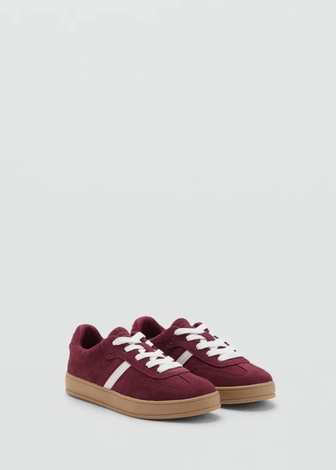 Baskets mixtes en cuir