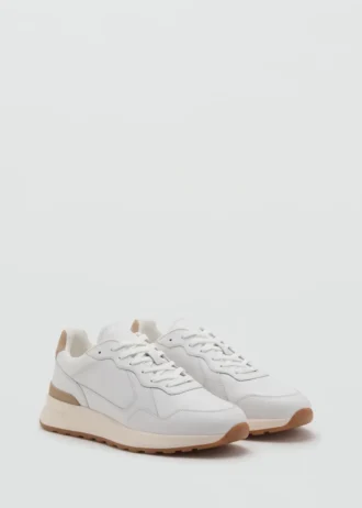 Baskets mixtes en cuir