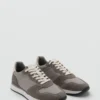 Baskets mixtes en cuir