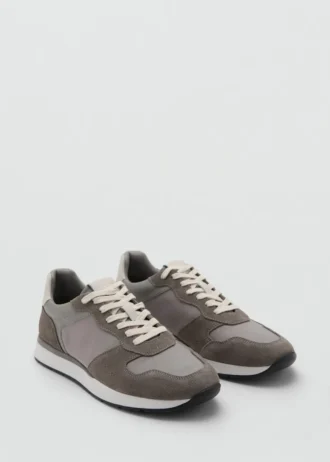 Baskets mixtes en cuir