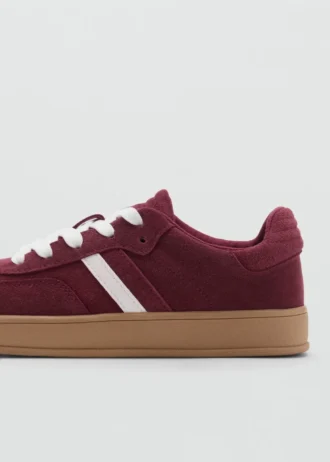 Baskets mixtes en cuir