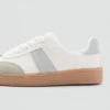 Baskets mixtes en cuir