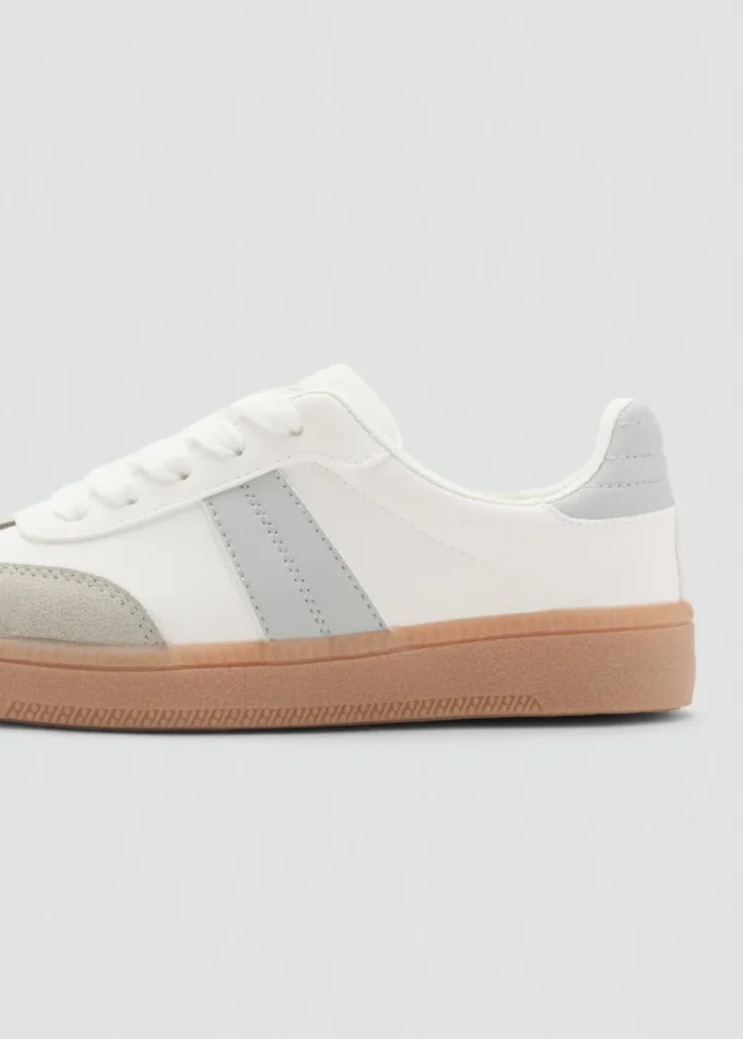 Baskets mixtes en cuir