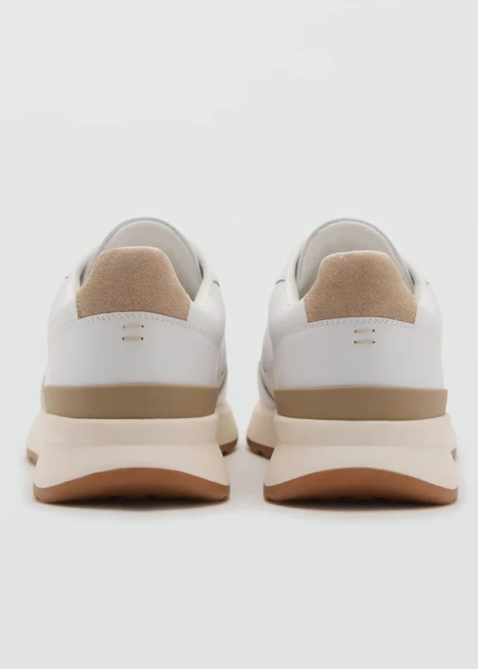 Baskets mixtes en cuir