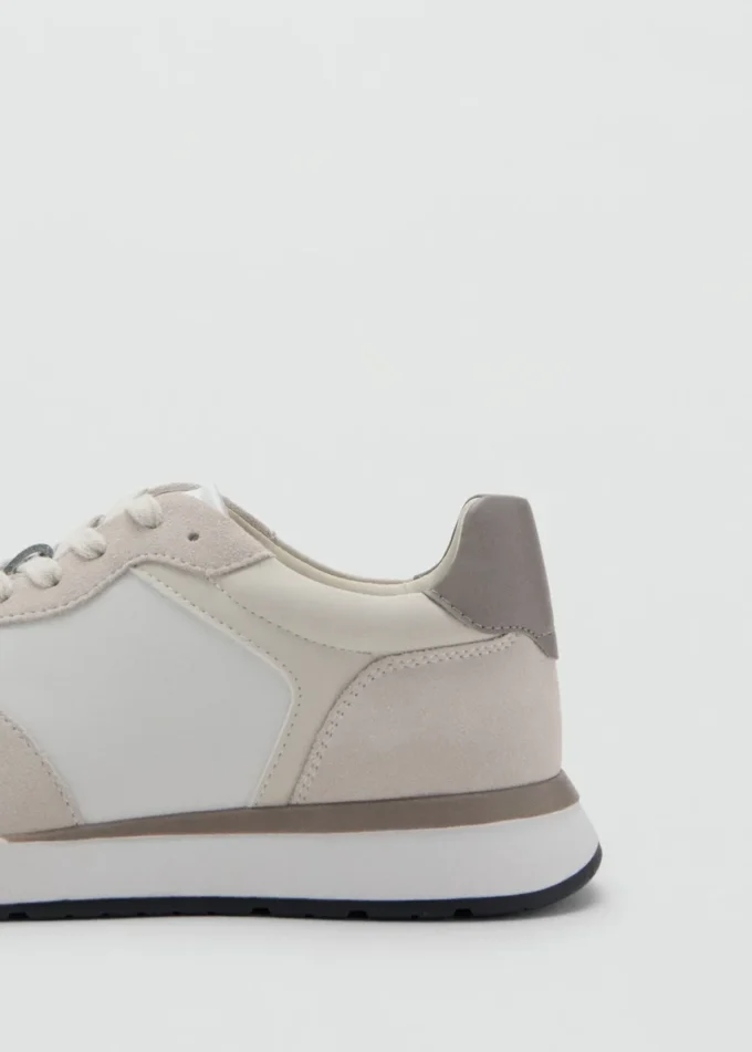 Baskets mixtes en cuir