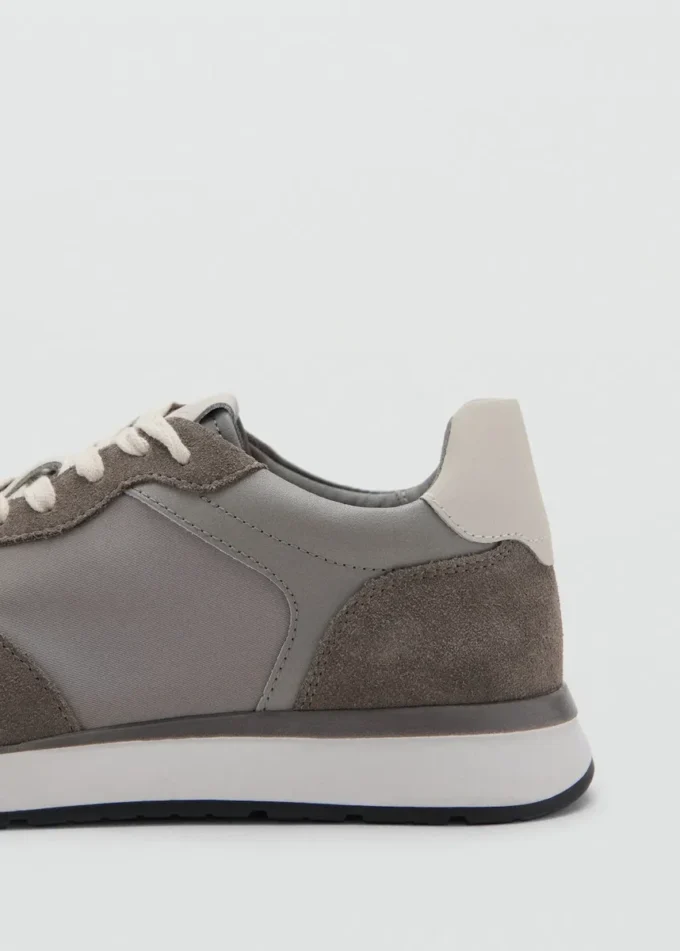 Baskets mixtes en cuir