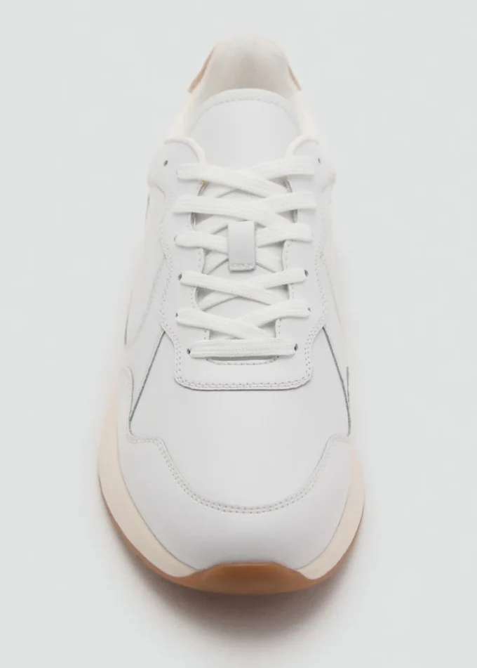Baskets mixtes en cuir