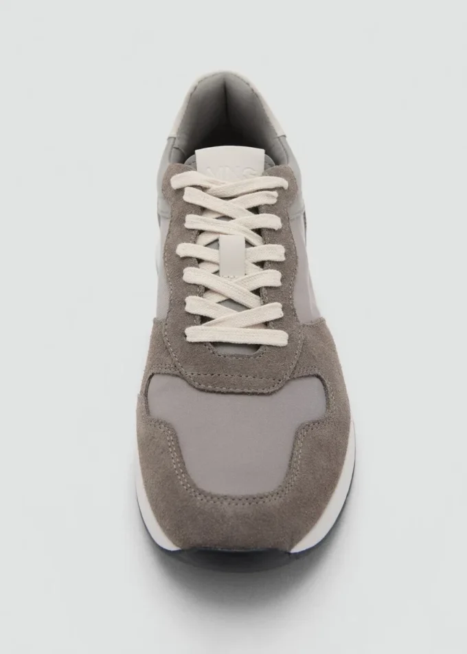 Baskets mixtes en cuir