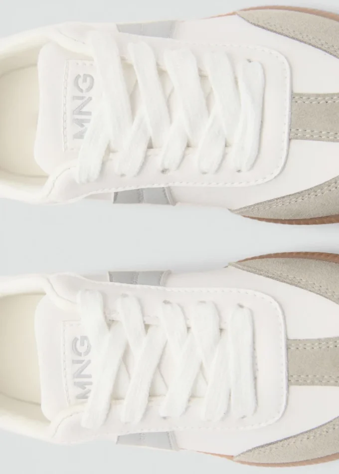 Baskets mixtes en cuir