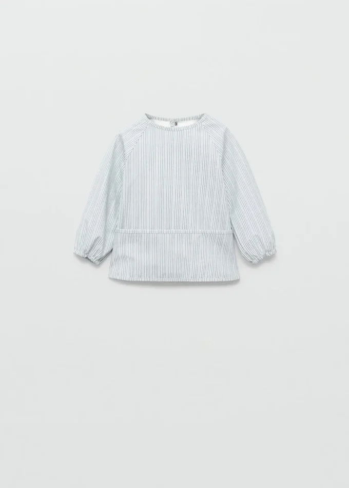 Bavette rayée bicolore