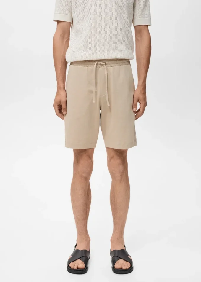 Bermuda 100 % coton avec cordon de serrage
