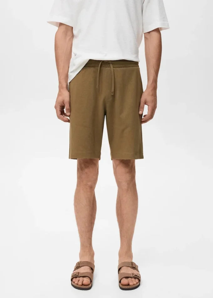 Bermuda 100 % coton avec cordon de serrage