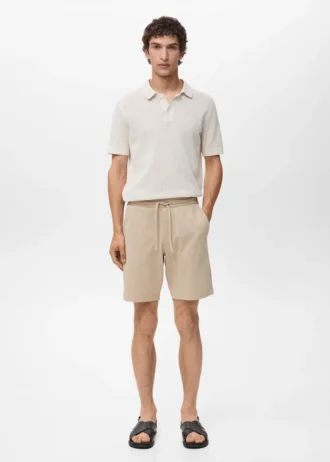 Bermuda 100 % coton avec cordon de serrage