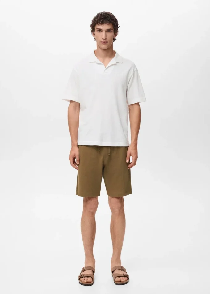 Bermuda 100 % coton avec cordon de serrage